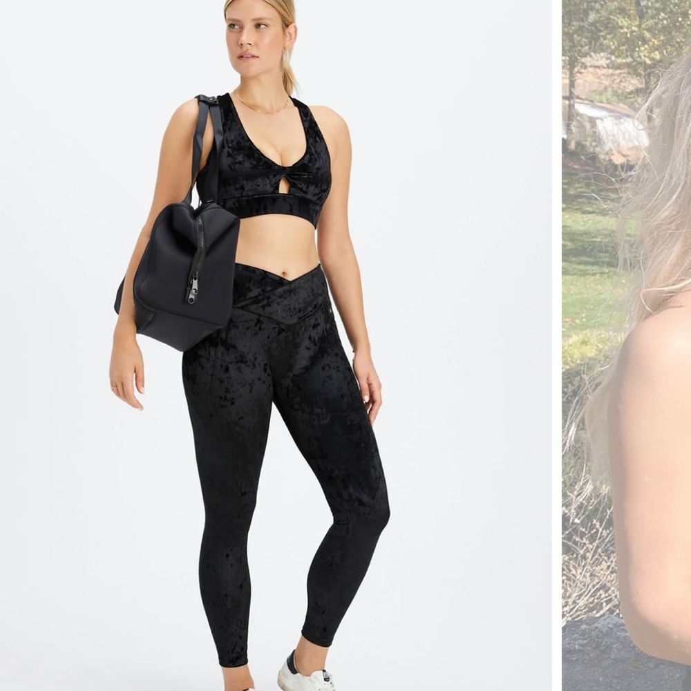 Fabletics workout set velour
